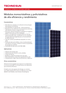 Techno Sun - paneles solares policristalinos y monocristalinos de