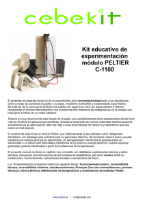 Kit educativo de experimentación módulo PELTIER C-1100