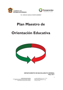 Plan Maestro de Orientación Educativa - COBAEM