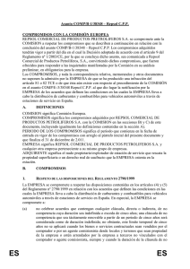 Asunto COMP/B-1/38348 – Repsol C.P.P. COMPROMISOS CON LA