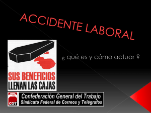 accidente laboral - CGT Correos Federal