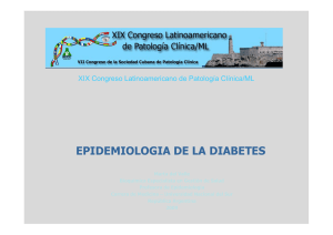 Epidemiología de la diabetes.