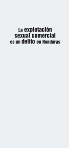 La explotación sexual comercial es un delito en Honduras. 2006