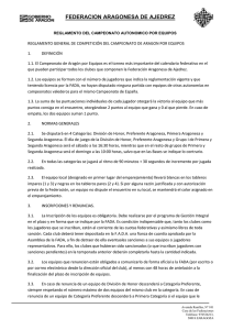 Reglamento General del Cto por equipos de Aragón