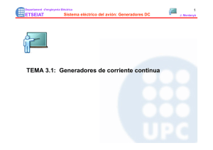 TEMA 3.1: Generadores de corriente continua