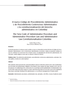 El nuevo Código de Procedimiento Administrativo y de