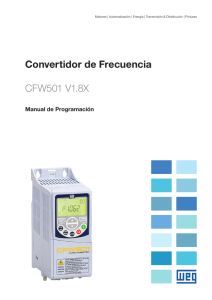 Convertidor de Frecuencia CFW501 V1.8X