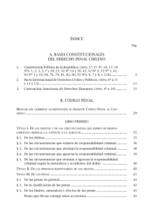 ÍNDICE A. BASES CONSTITUCIONALES DEL DERECHO PENAL