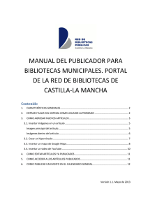 Manual Publicador Bibliotecas Municipales