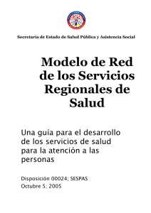 Modelo de Red de los Servicios Regionales de Salud