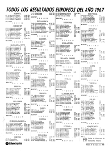 todos los resultados europeos del año 1967