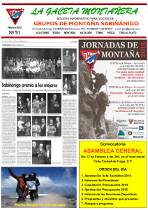 Boletín 51 - Grupos de Montaña Sabiñánigo