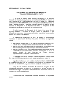 MERCOSUR/SGT Nº 5/Acta Nº 2/2000 XVIIa. REUNION DEL