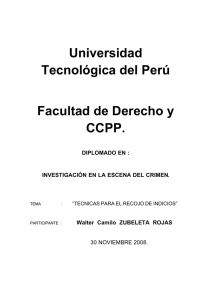 Universidad Tecnológica del Perú Facultad de Derecho y CCPP.