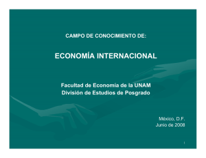 economía internacional - Coordinación de Estudios de Posgrado