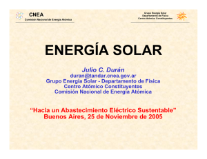 ENERGÍA SOLAR - Bienvenidos a Mercado Eléctrico