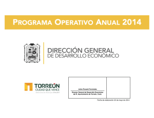 programa operativo anual 2014