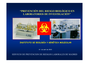 prevención del riesgo biológico en laboratorios de