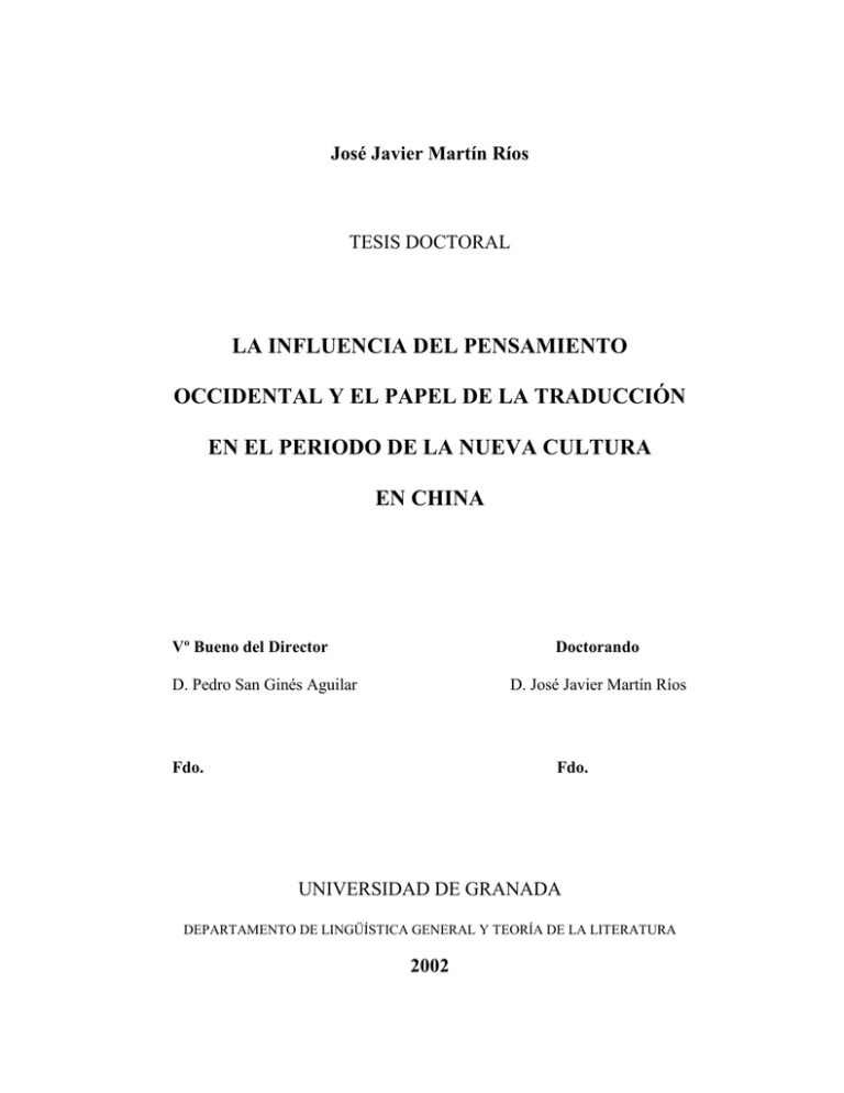 Tesis Doctoral - Universidad De Granada