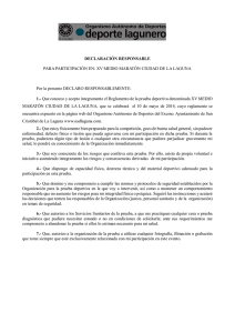 Declaración Responsable - Ayuntamiento de La Laguna