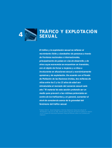 tráfico y explotación sexual