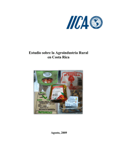 Estudio sobre la Agroindustria Rural en Costa Rica