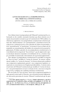 LEYES DE BASES EN LA JURISPRUDENCIA DEL TRIBUNAL