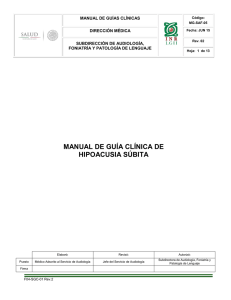 MG-SAF-05 Guía Clínica de Hipoacusia Súbita