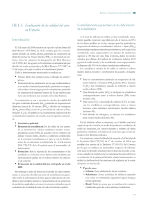 III.1.3. Evaluación de la calidad del aire en España