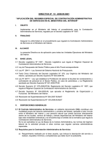 directiva n° 10 -2008-in-0601 “aplicación del regimen especial de