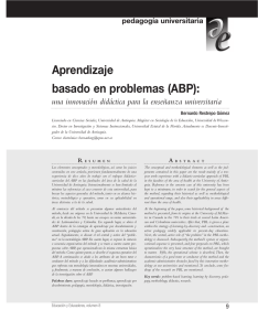 Aprendizaje basado en problemas (ABP):