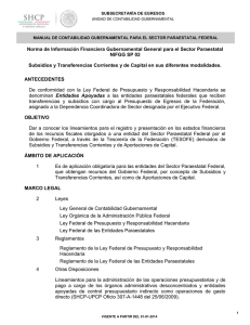NIFGG SP 02.- Subsidios y Transferencias Corrientes y de Capital