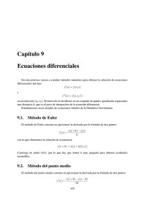 Capítulo 9 Ecuaciones diferenciales