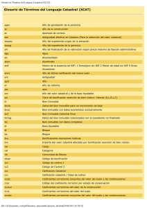 Glosario de T&eacute;rminos Catastrales (XCAT)