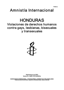 honduras - Centro de Documentación de Amnistía Internacional