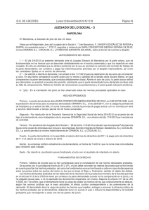 Barcelona: Extinción de contrato y despido 272/2012.