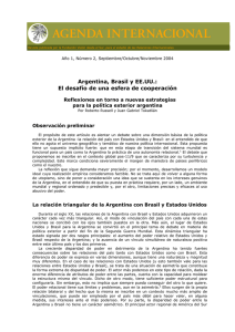Argentina, Brasil y EE.UU. - Programa de Cooperación en