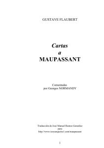 Cartas de Flaubert a Maupassant