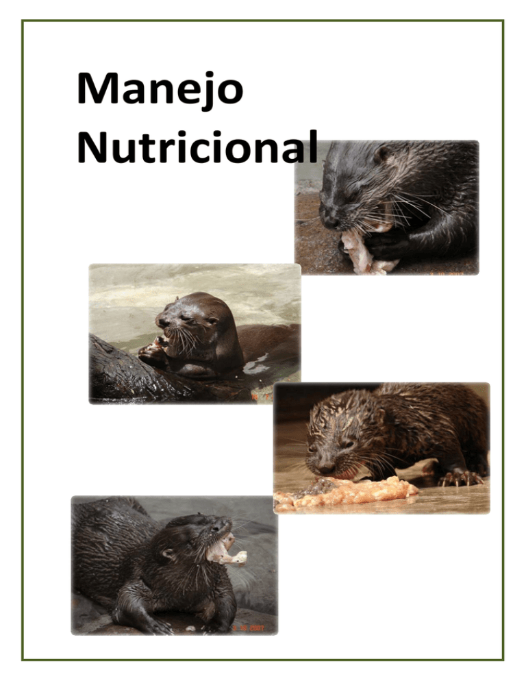 Manejo Nutricional - IUCN Otter Specialist Group