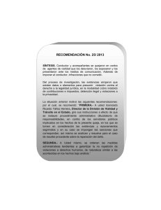 RECOMENDACIÓN No. 25/ 2013 - Comisión Estatal de los