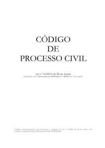 código de processo civil - Sindicato dos Oficiais Justica