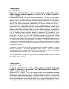 JURISPRUDENCIA 2a./J. 72/2012 (10a.) RESOLUCIÓN
