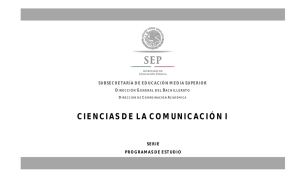 Ciencias de la Comunicación I - Dirección General del Bachillerato