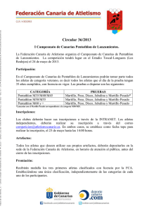 Normativa I Campeonato de Canarias Pentathlon de Lanzamientos