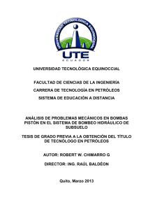 universidad tecnológica equinoccial facultad de ciencias de la