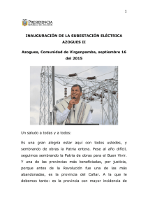 subestación azogues - Presidencia de la República del Ecuador