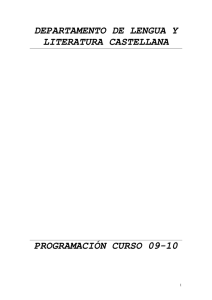 Programación 09-10 lengua y literatura