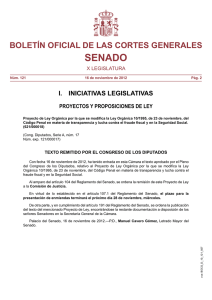 Texto remitido por el Congreso al Senado