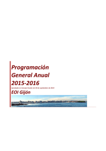 Programación General Anual 2015-2016
