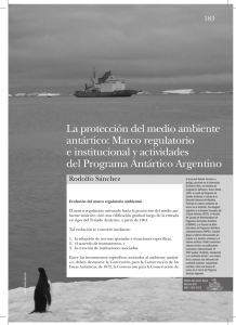 La protección del medio ambiente antártico: Marco